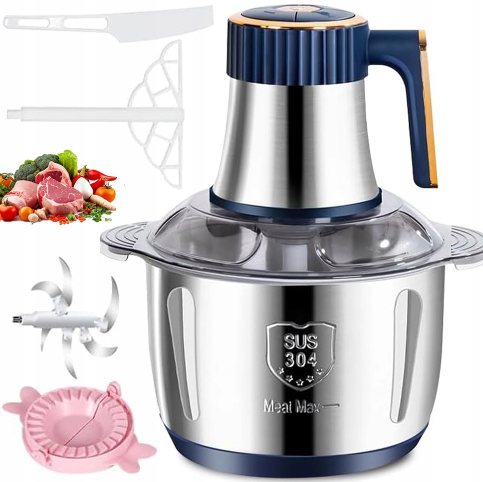 Výkonný Mlýnek Na Maso Z Nerezové Oceli, 500 W