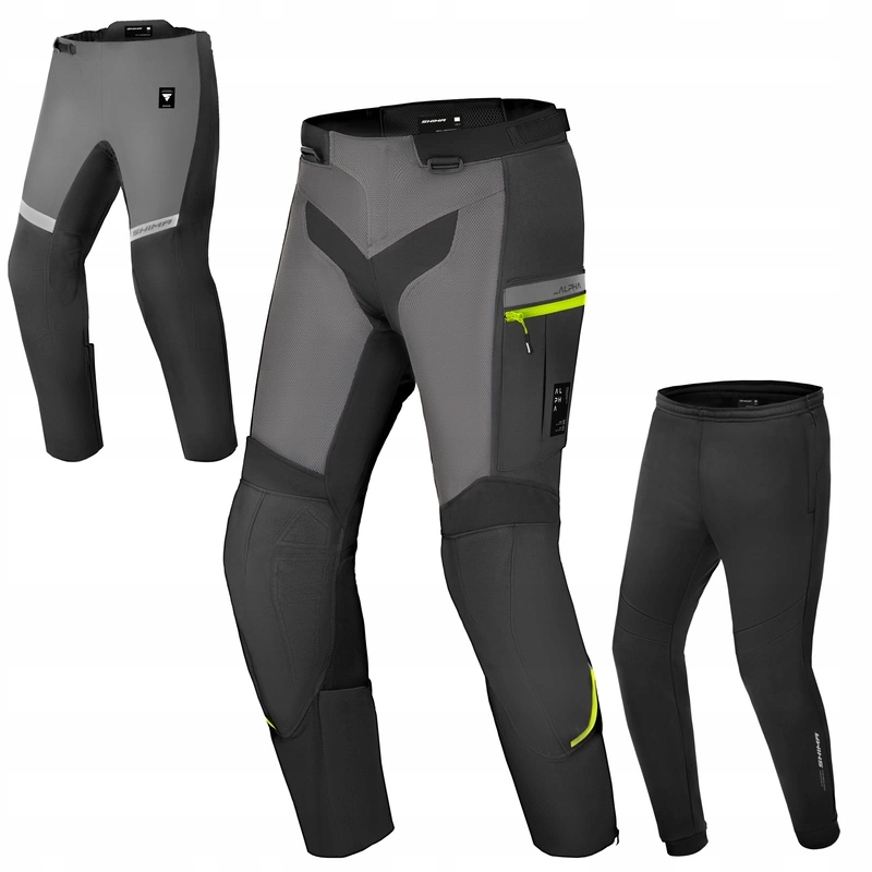 Motocyklové nohavice Shima Alpha Fluo žltá fluo Darčeky
