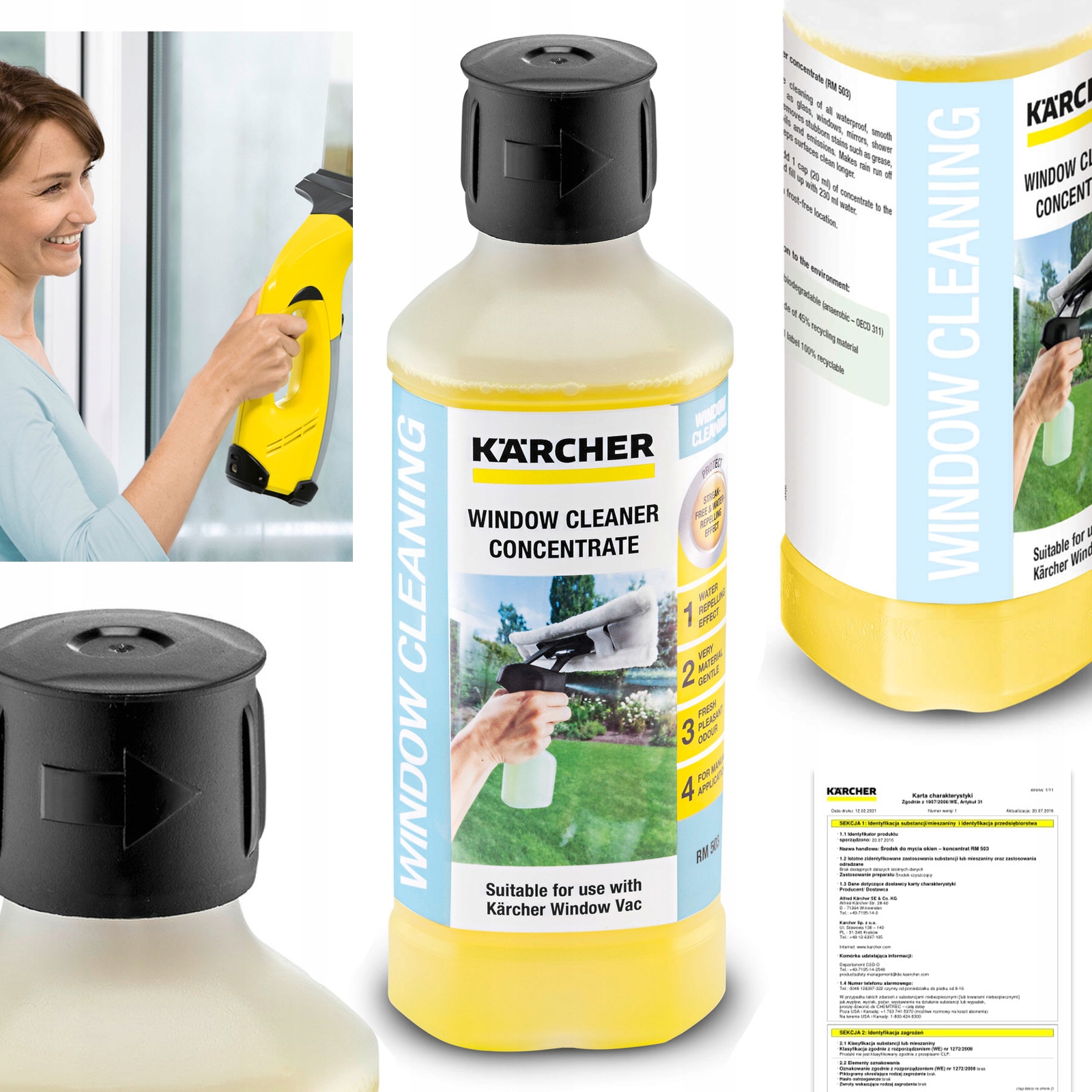 

Koncentrat do czyszczenia szkła Karcher RM503 0,5L