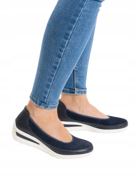 Ara Modré Lodičky Z Přírodní Kůže Na Klínku 40 J_k