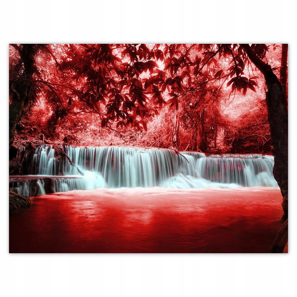 

Plakat 40x30 Czerwony wodospad Kaskada