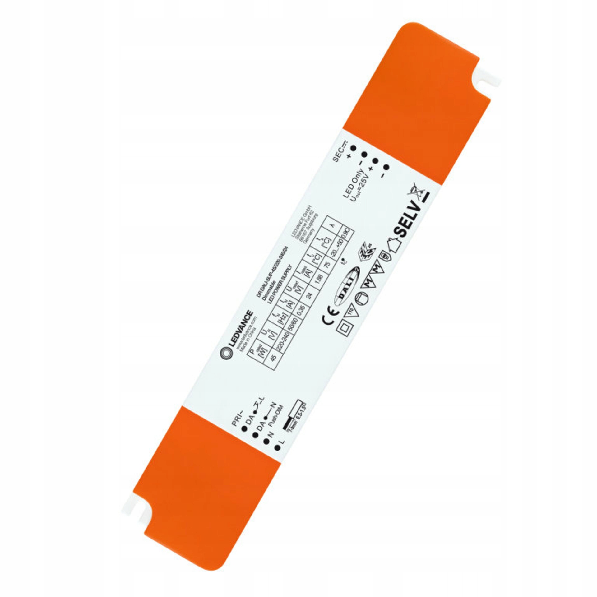 Ledvance Dr Dali-sup 45W 24V DC DALI-2 napájací zdroj pre Led IP20