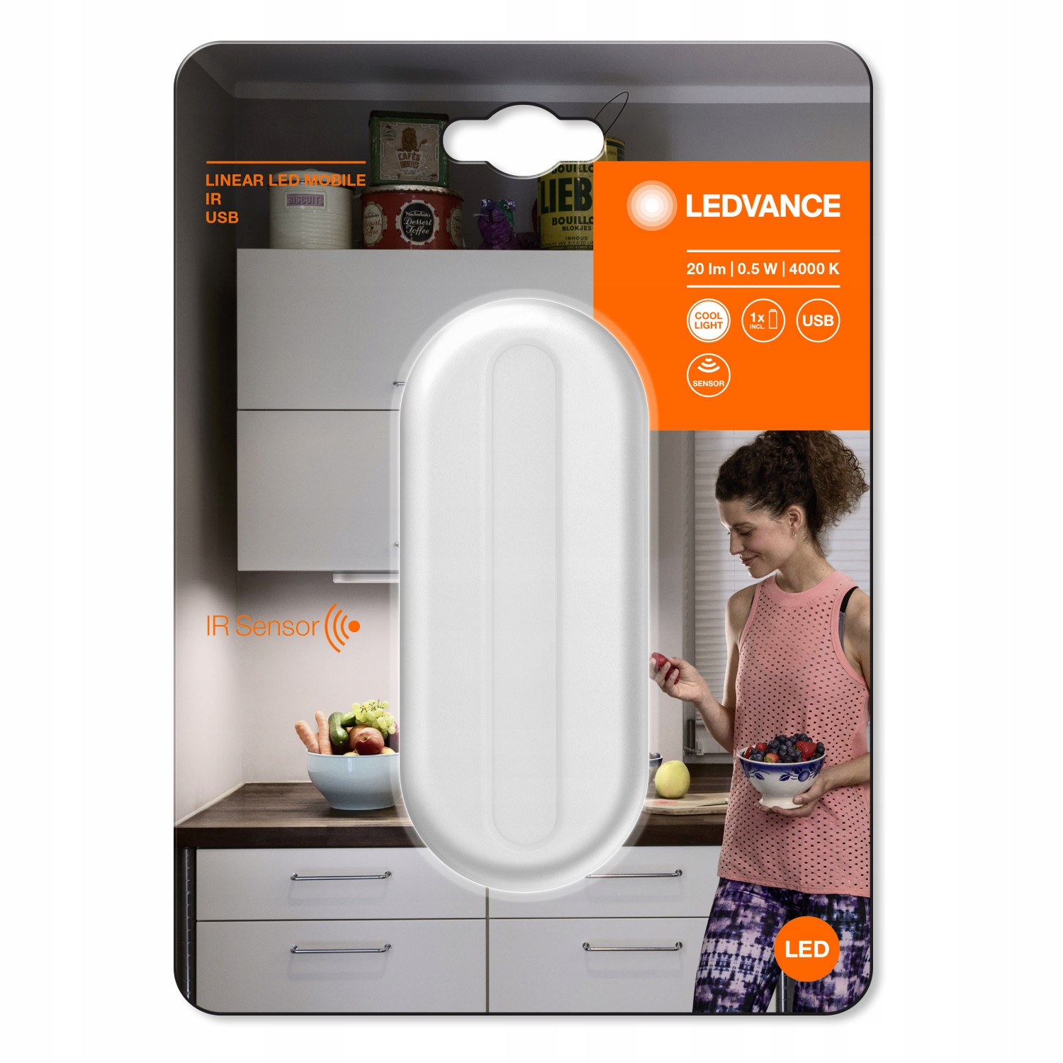 Lampka podszafkowa LED Czujnik Ruchu, USB LEDVANCE