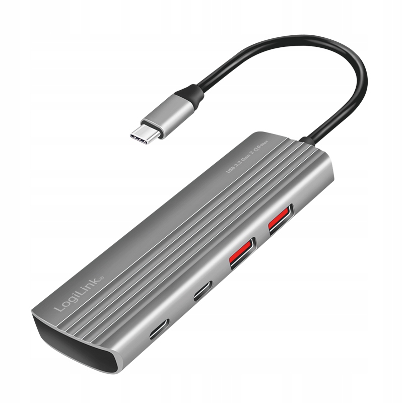 Usb-c hub 7v1 10 Gb/s 2x Usb-a 5x Usb-c Pd 100W LogiLink Ultratenký Usb 3.2