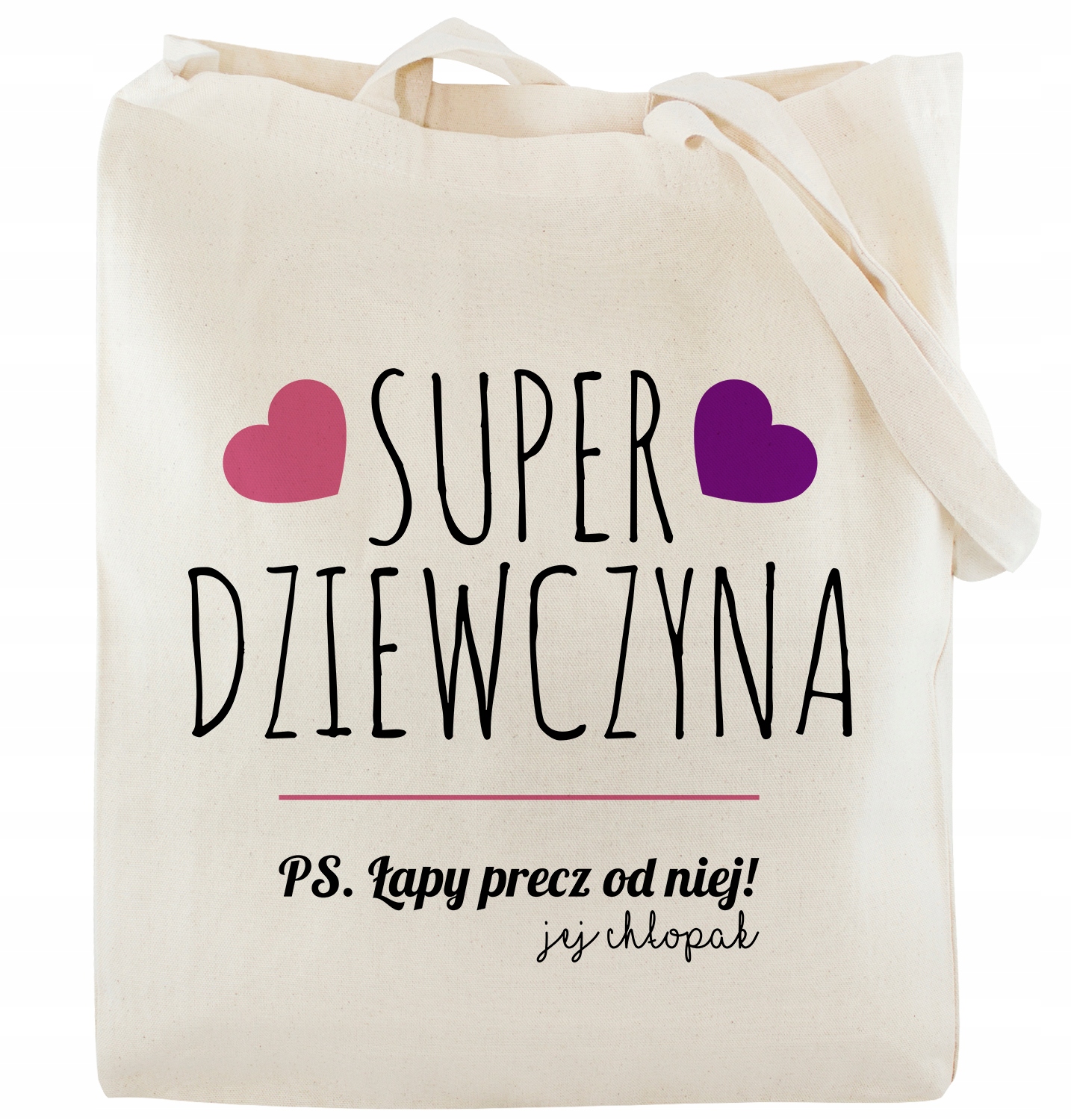 Nákupná taška bavlnená SUPER DIEVČA