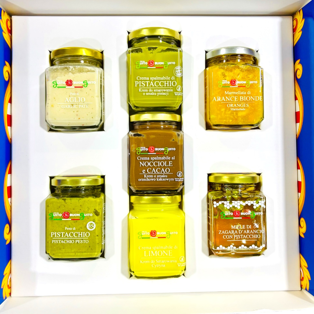 Levně Dárková sada – Výběr sladkých a slaných – 7 kusů – Sicílie