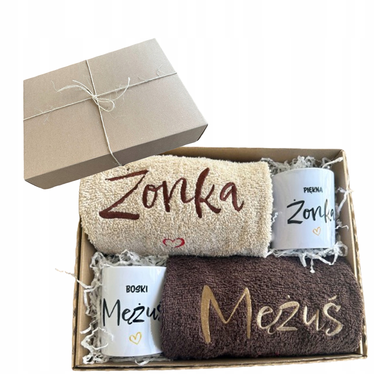 Dárek Na Svatba Šálky Ručníky Sada Na Dárek Svatební Ručníky Manžel Manželka