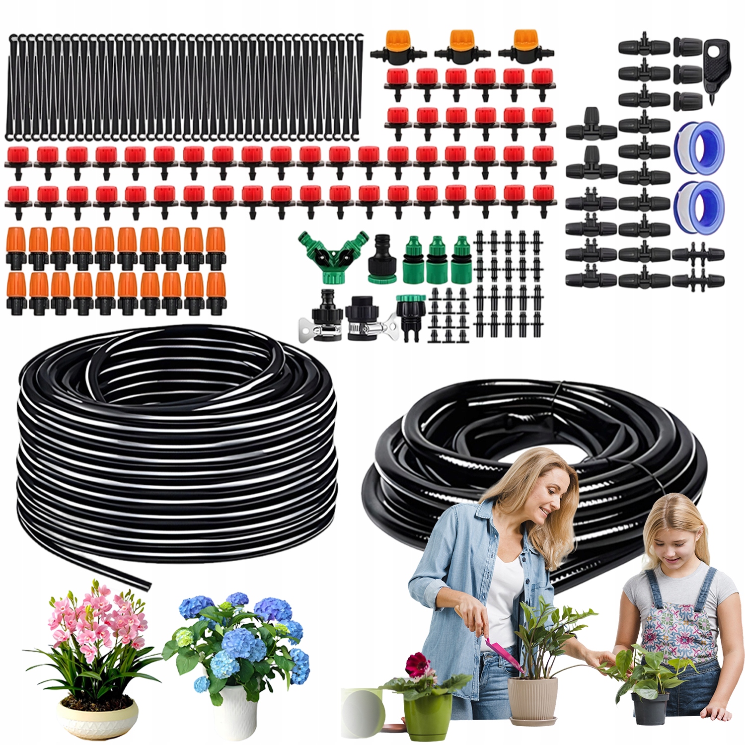 Automatický Systém Kapkového Zavlažování, Úspora Vody 85% 55 M 15 M