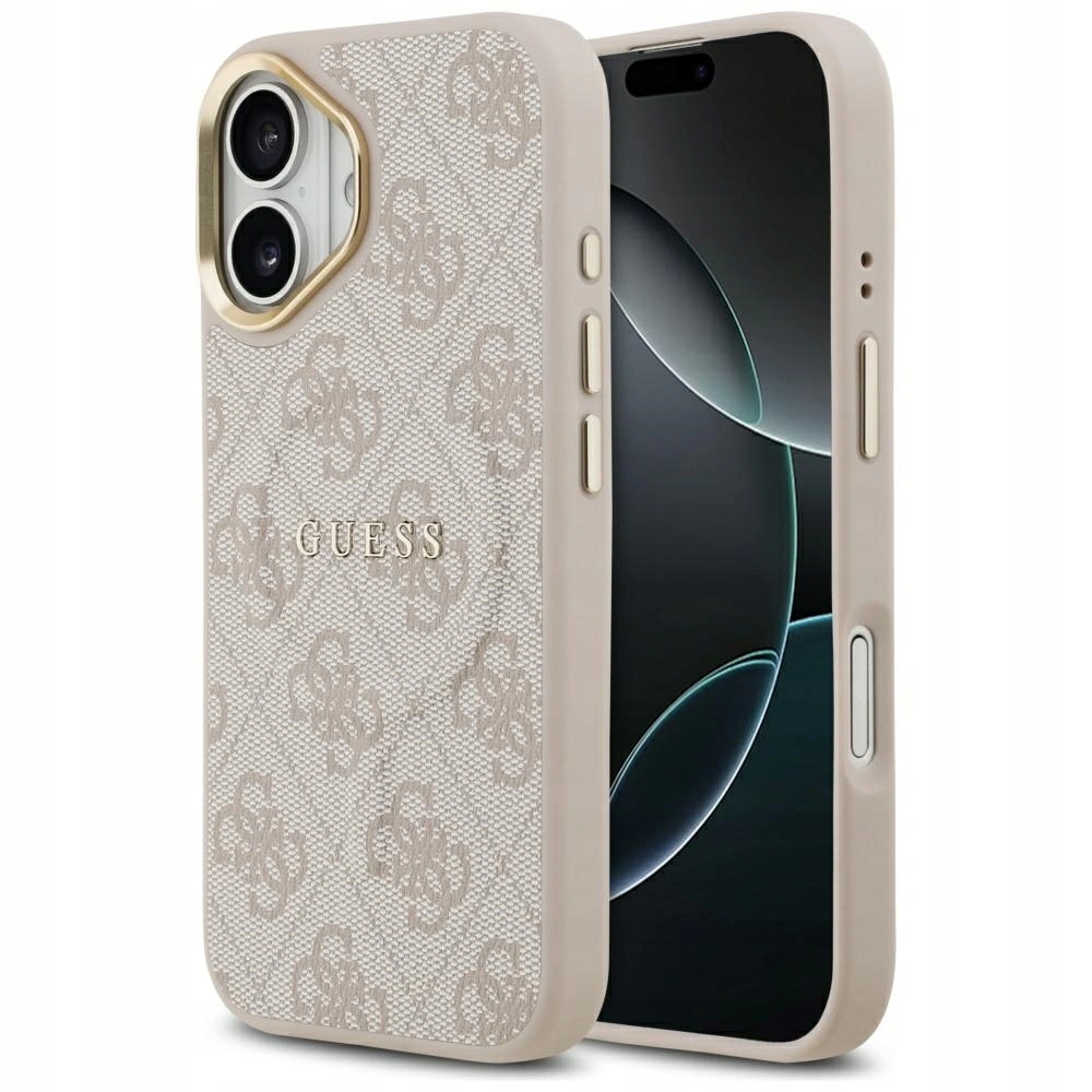 Pouzdro Guess 4G Pu Classic Logo MagSafe pro Apple iPhone 17, růžové