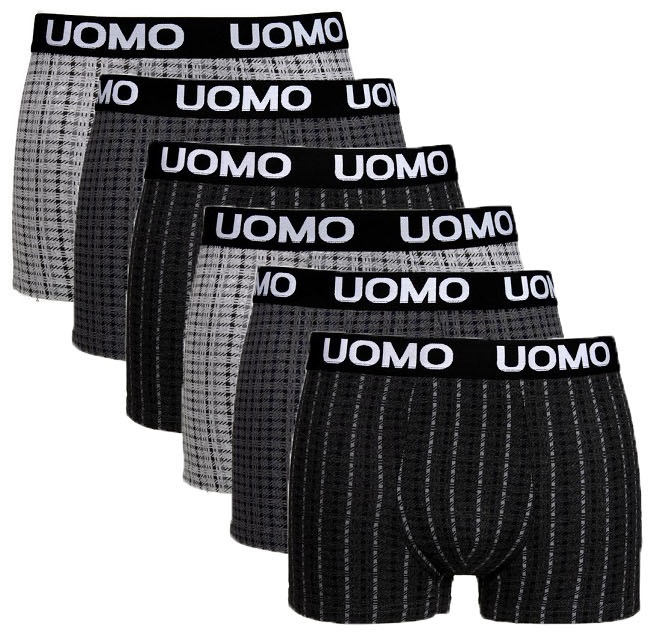 6x BOKSERKI MĘSKIE BAWEŁNIANE L