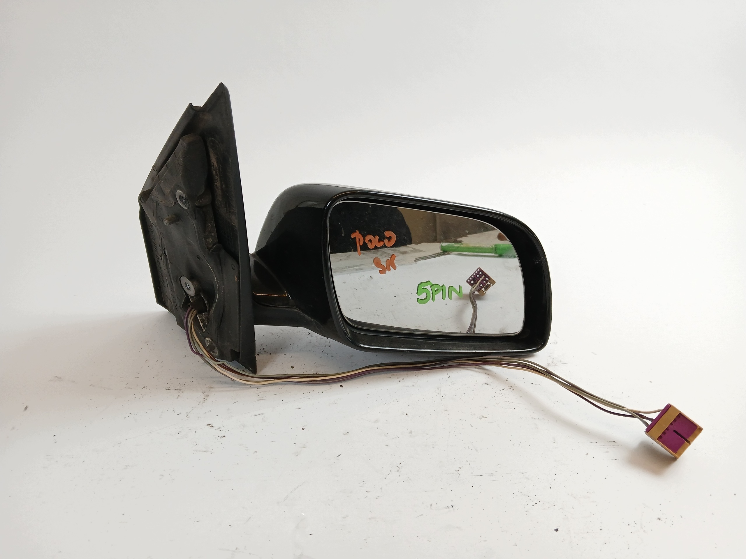 VW POLO 9N rétroviseur droit 5 PIN noir