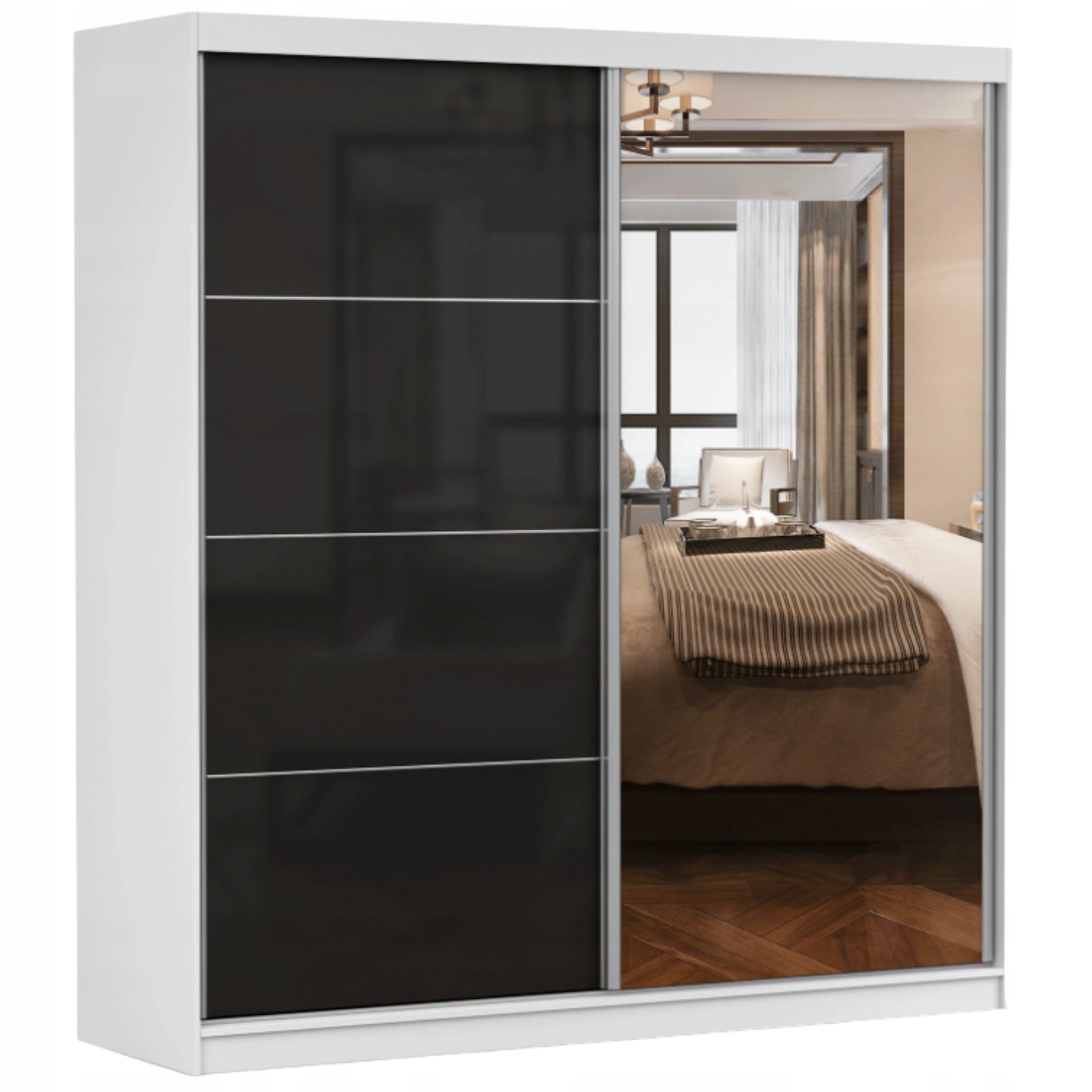 Skříň Multi 31 200 se zrcadlem police šatní skříň Bcz P velká Výrobce