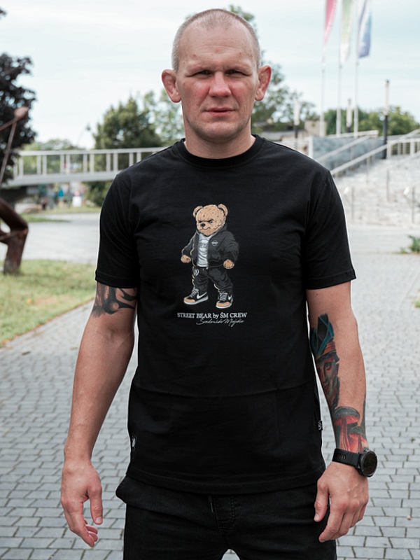 Środowisko Miejskie T-shirt Koszulka Street Bear Black L