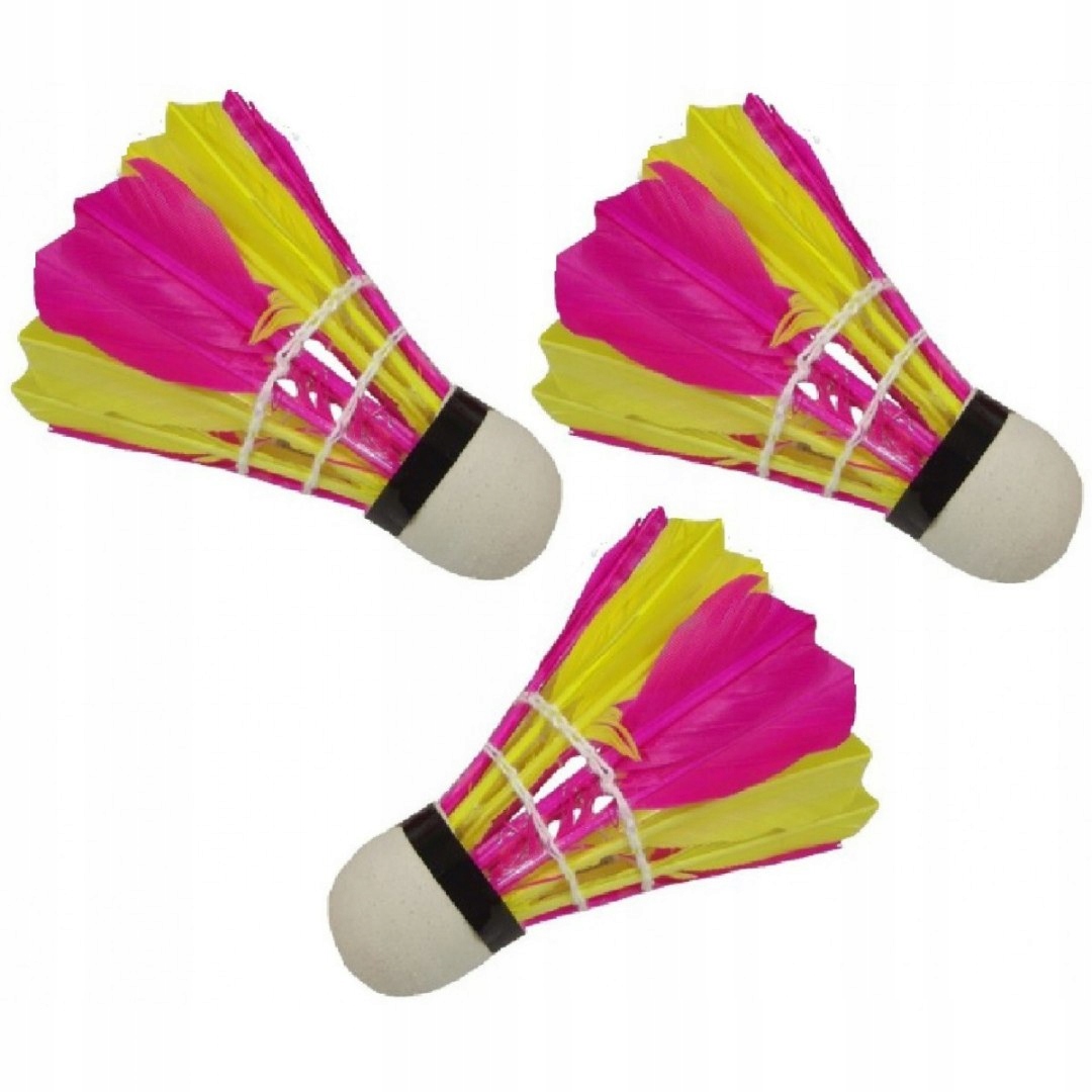 

Lotka badminton z piór Enero 3szt kolorowa