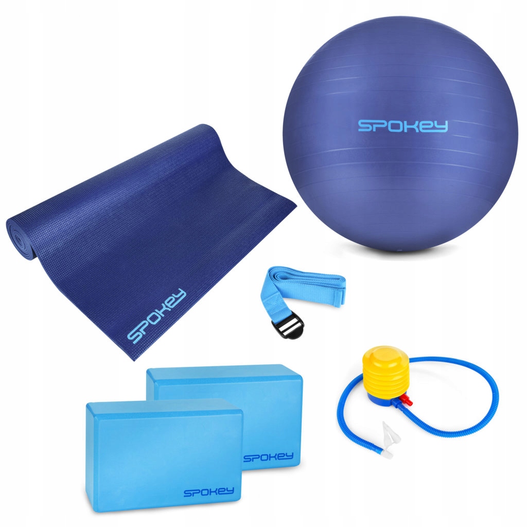 

Zestaw Do Jogi Fitness Mata+kostki+pas+piłka