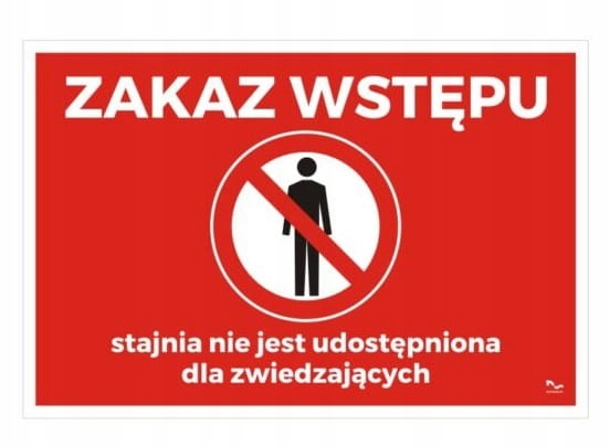 Tabliczka DO STAJNI wzór23 Zakaz wstępu