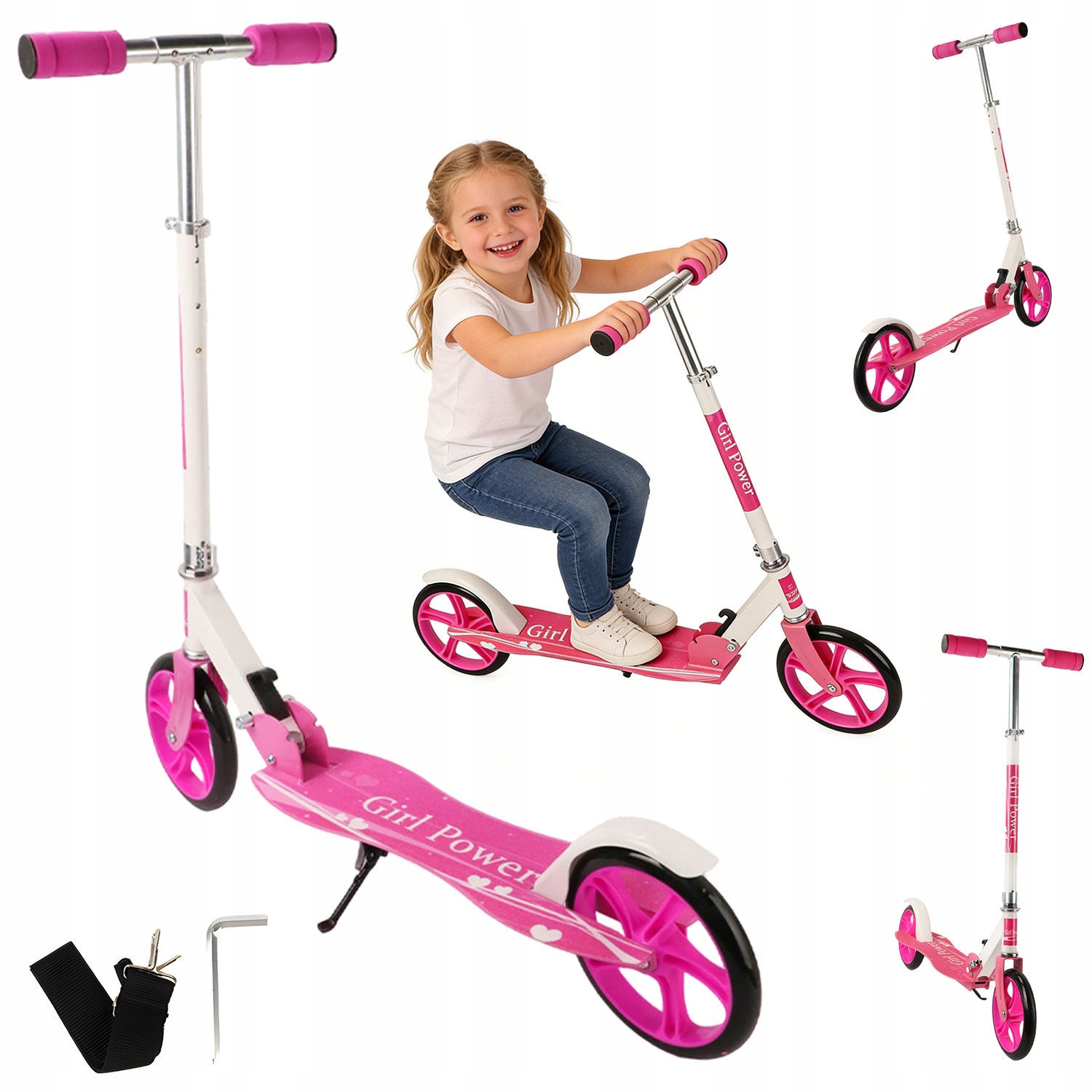 Mały Skuter Z Regulującym Się Uchwyten I Frotowym Moczownikem Dla Dzieci