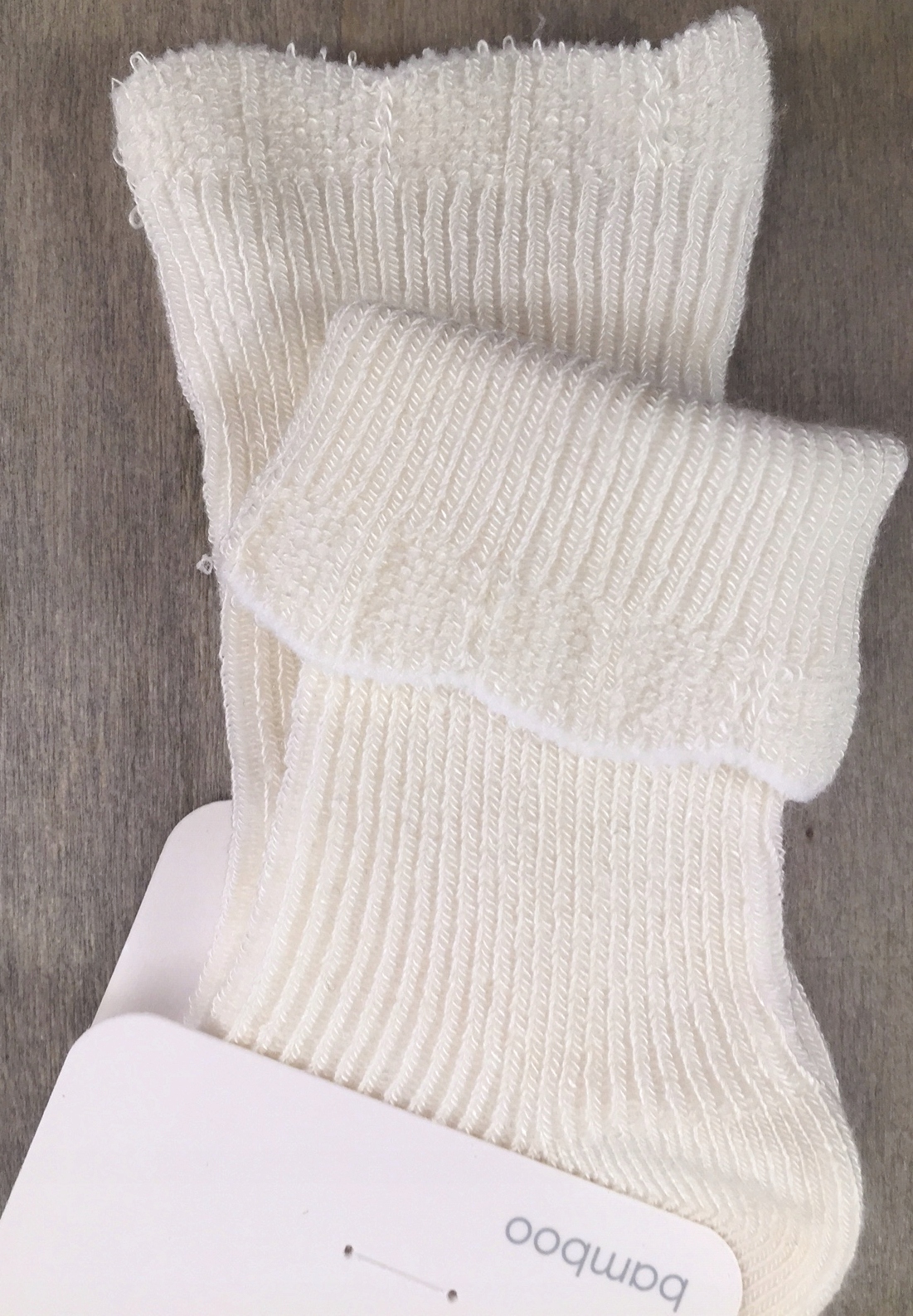 SKARPETKI bambusowe r. 14-16 ecru bezuciskowe Marka Steven