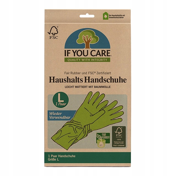 

Wielorazowe Rękawiczki Lateksowe L Fair Rubber