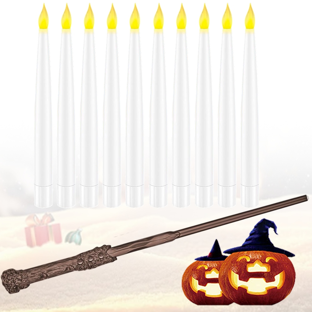 Vznášející Se Svíčky S Sadou Magických Dekorací Na Halloween Vánoce