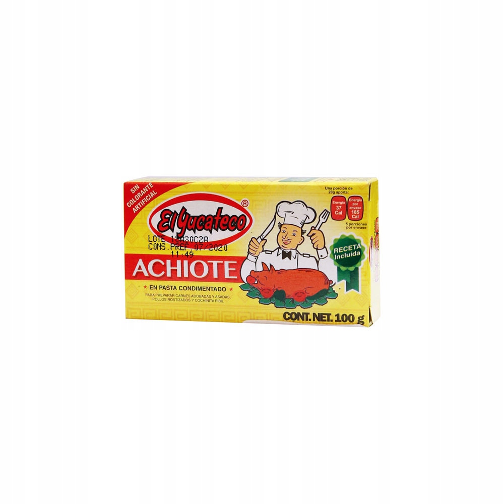 

Meksykańska Pasta Achiote Annato 100g El Yucateco