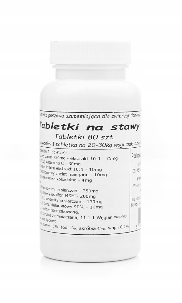 Podkowa Tabletki na stawy Msm Glukozamina 80tab