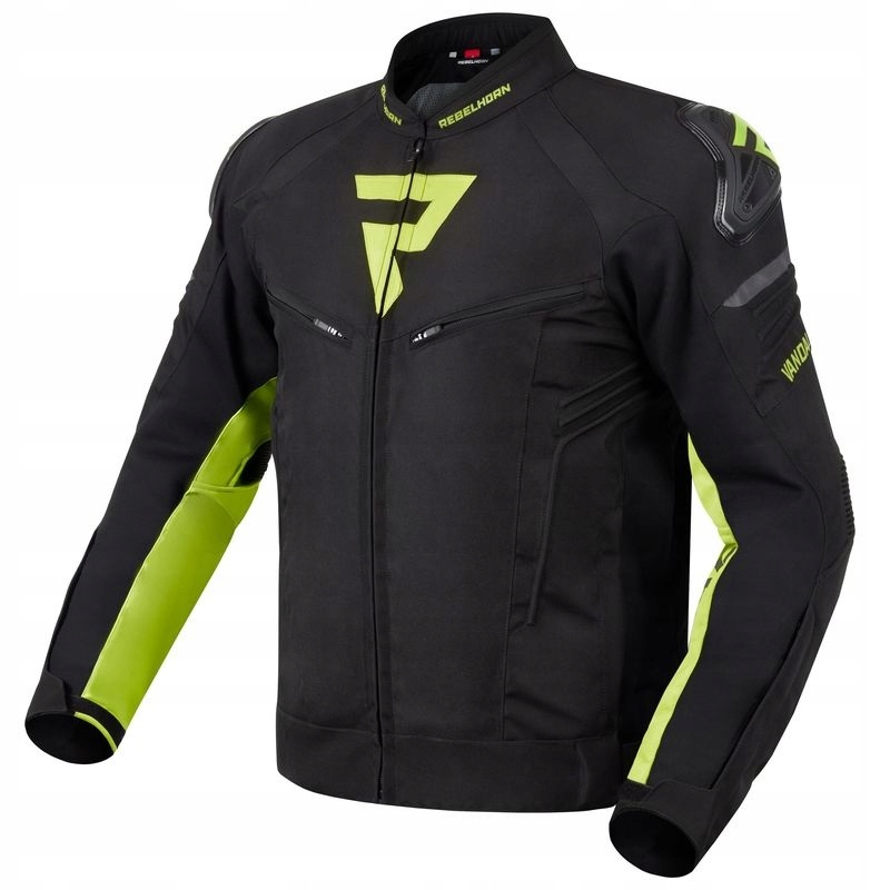 Rebelhorn Vandal Black/Fluo Yello Textilná bunda Na Darček