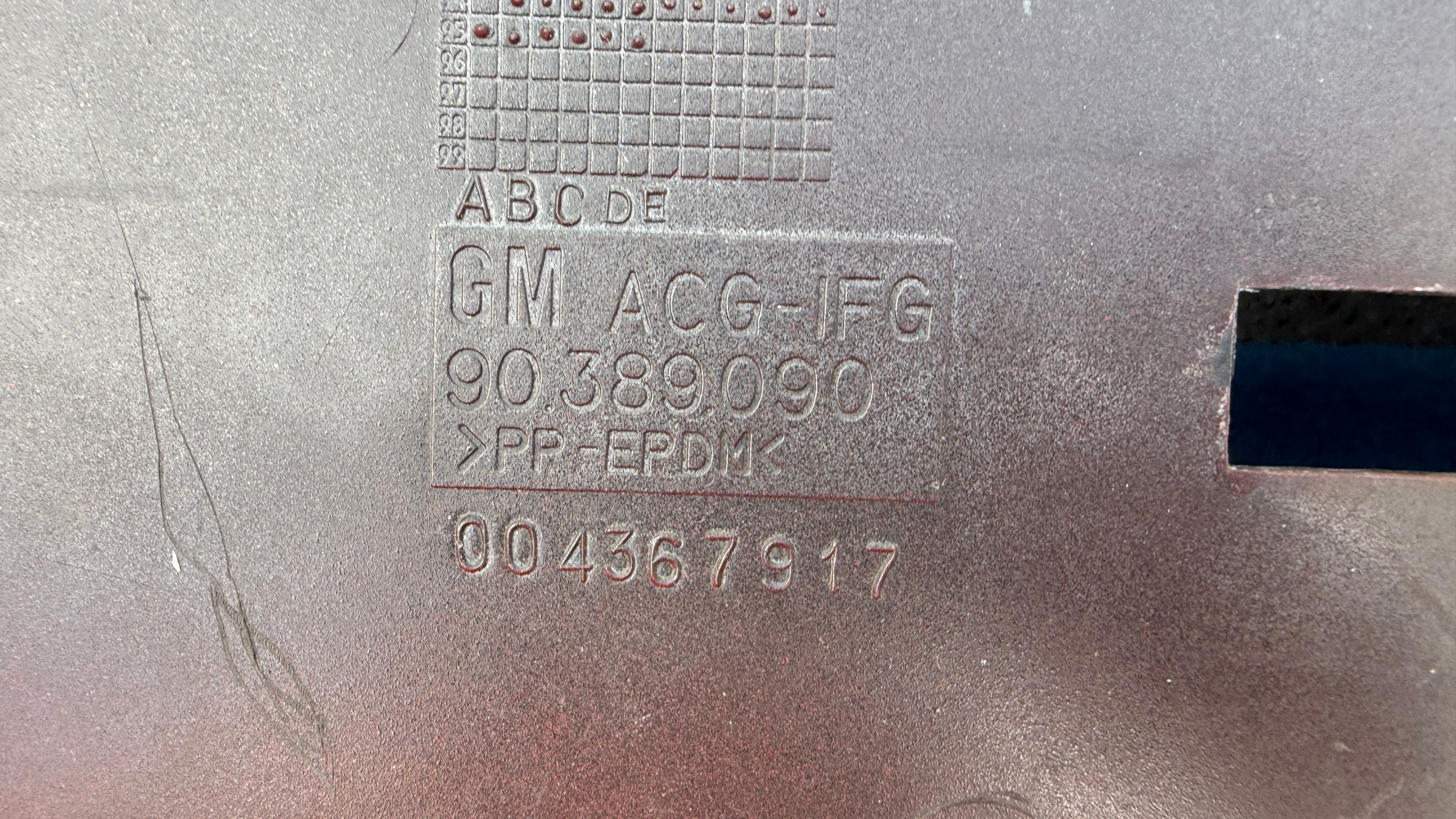 OPEL TIGRA A bumper rear part rear original 90389090 CA45