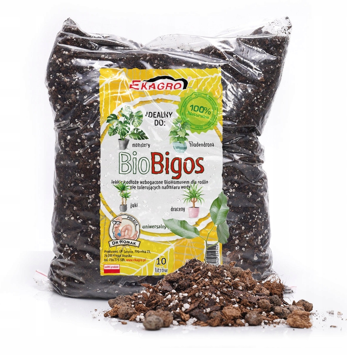 

10L Bio Podłoże Ziemia do Kwiatów Monstera Bigos
