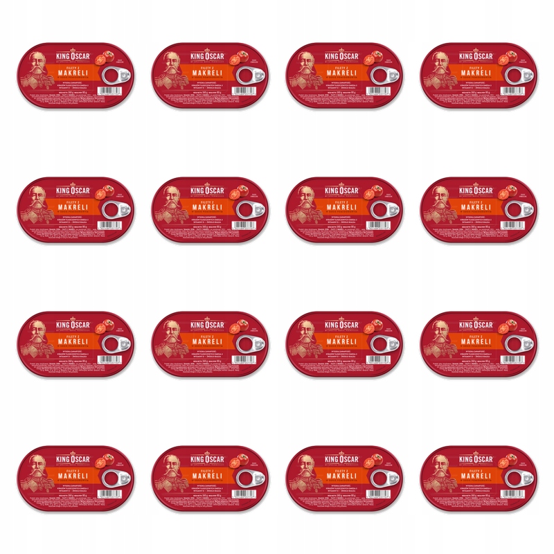 King Oscar Filety Makreli Sos Pomidorowy bez Ości X16