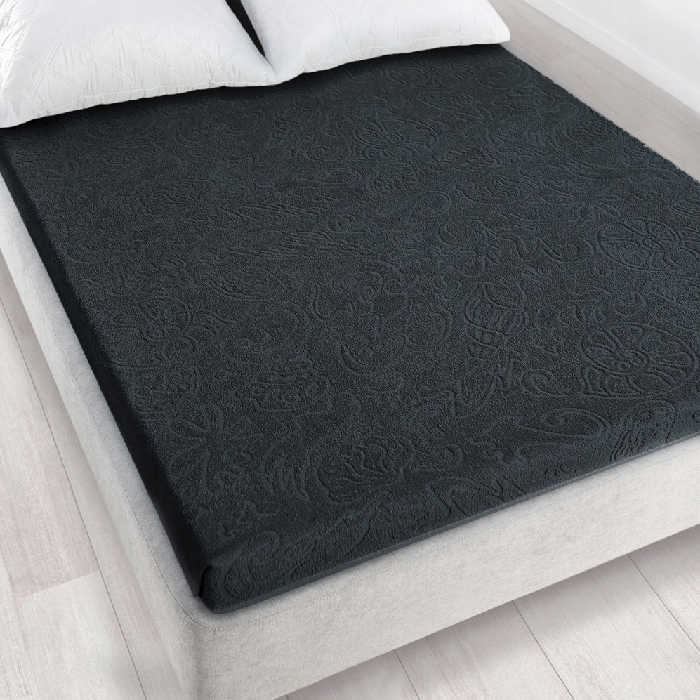 Zwoltex TULIPÁN4 Prostěradlo bez gumičky černé 275 g 175 x 220 cm