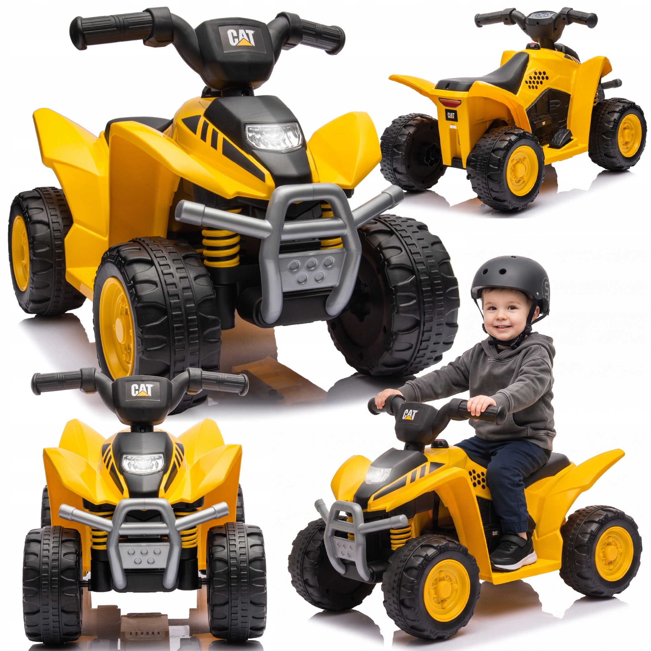 Pojazd na akumulator Quad elektryczny Motor dla dzieci Cat Trx żółty