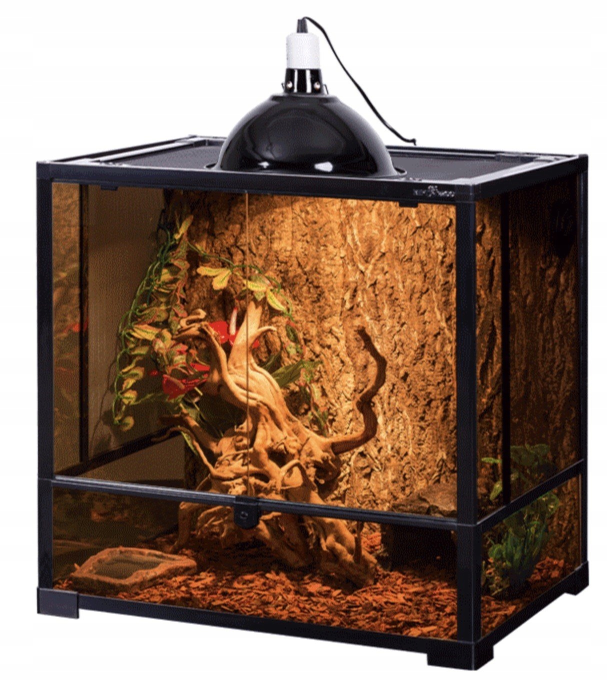 Levně Terárium 60X45X60 CM Pro Pavoučí Obojživelníky, Skleněné, Voděodolné