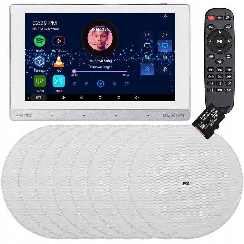 DEXON RADIO INTERNETOWE PODTYNKOWE Z BLUETOOTH SD