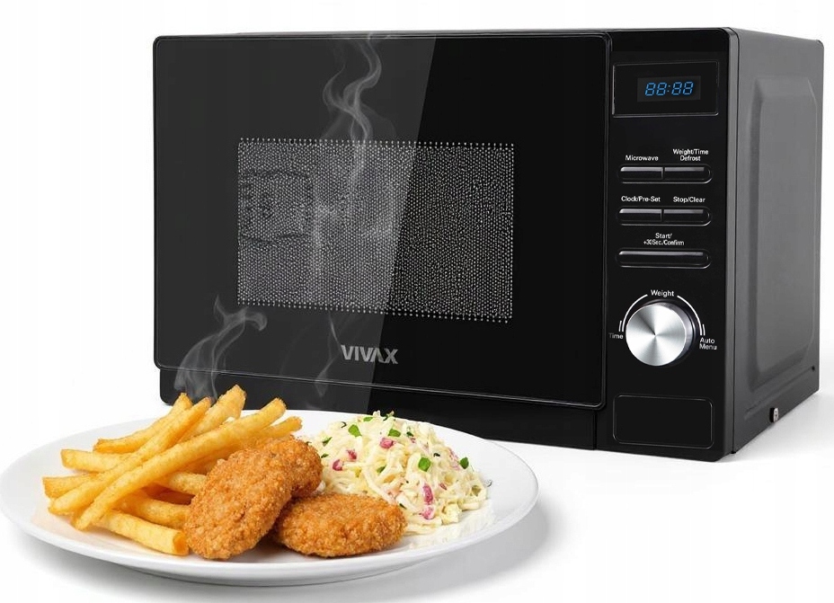 Kuchenka Mikrofalowa Mikrofalówka 20L 700W Rozmrażanie Zegar