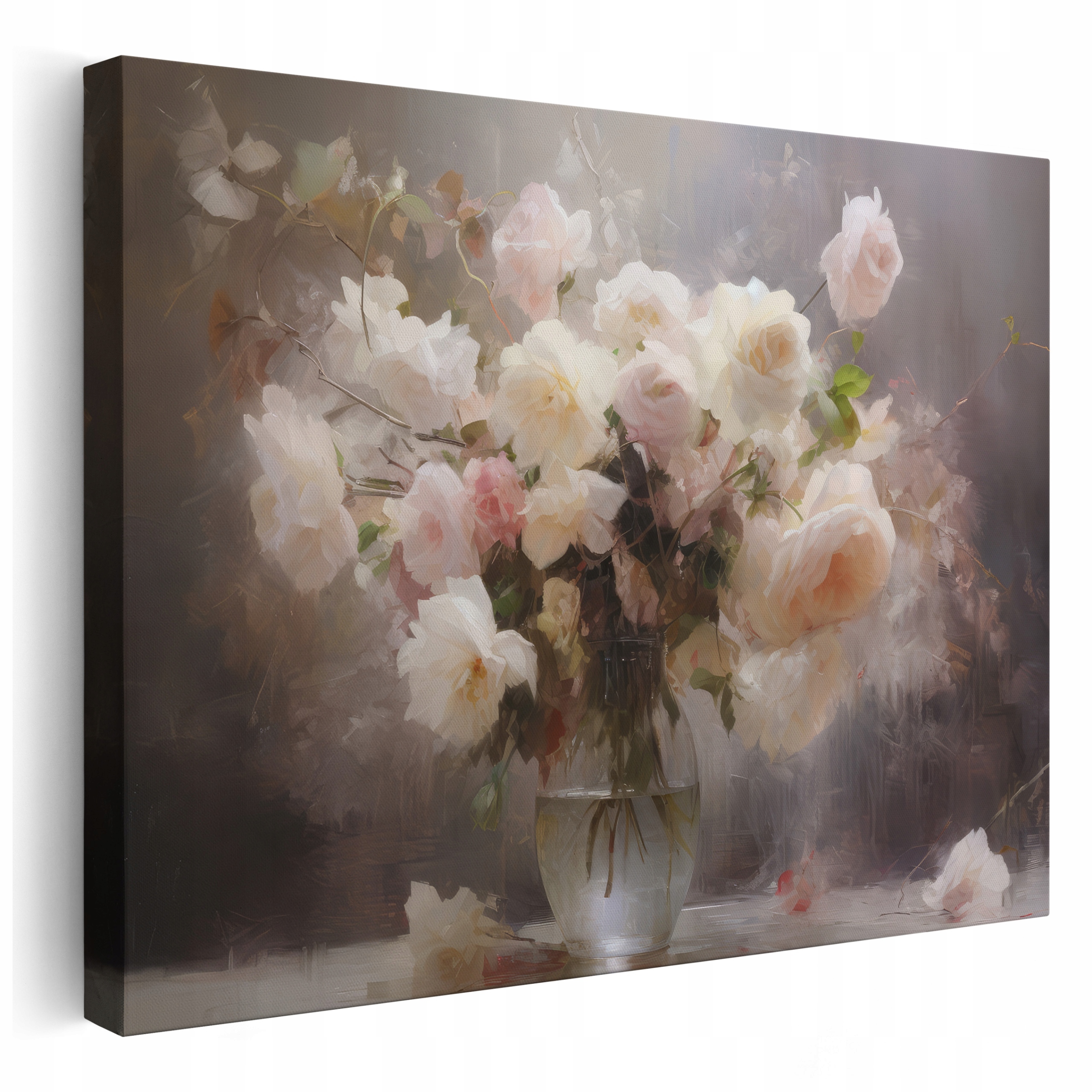 Obrazy Do Salonu 100 cm *wiele wzorów Obraz Na Płótnie Róże Bukiet Akwarela