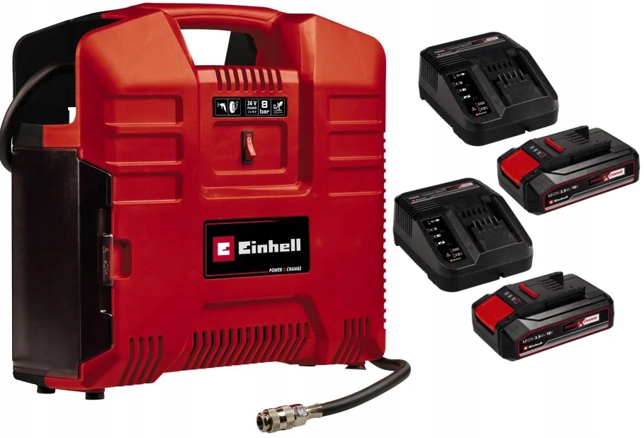 Einhell Akumulátorový Kompresor Te-ac 36/8 Li Of Set 2X2,5AH