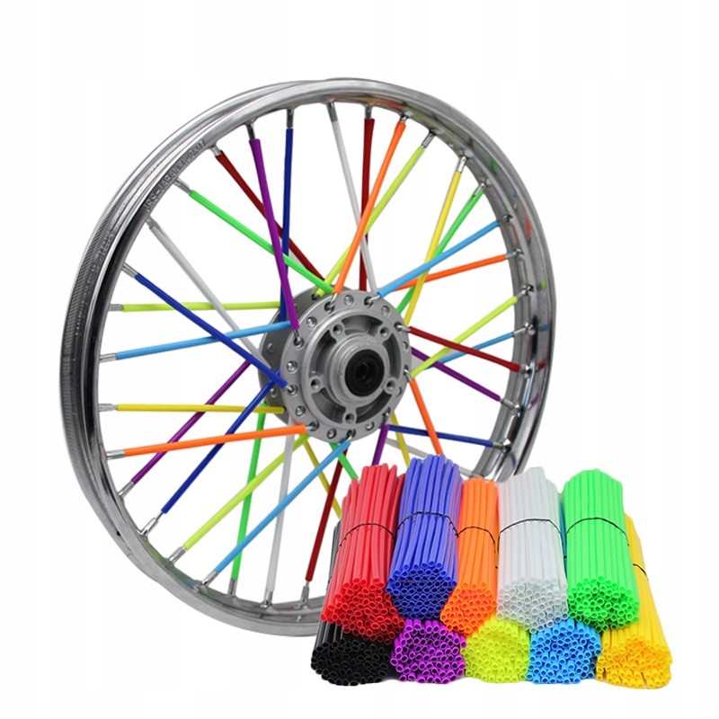 

Kolorowe Nakładki Na Szprychy Cross Enduro 23,7cm