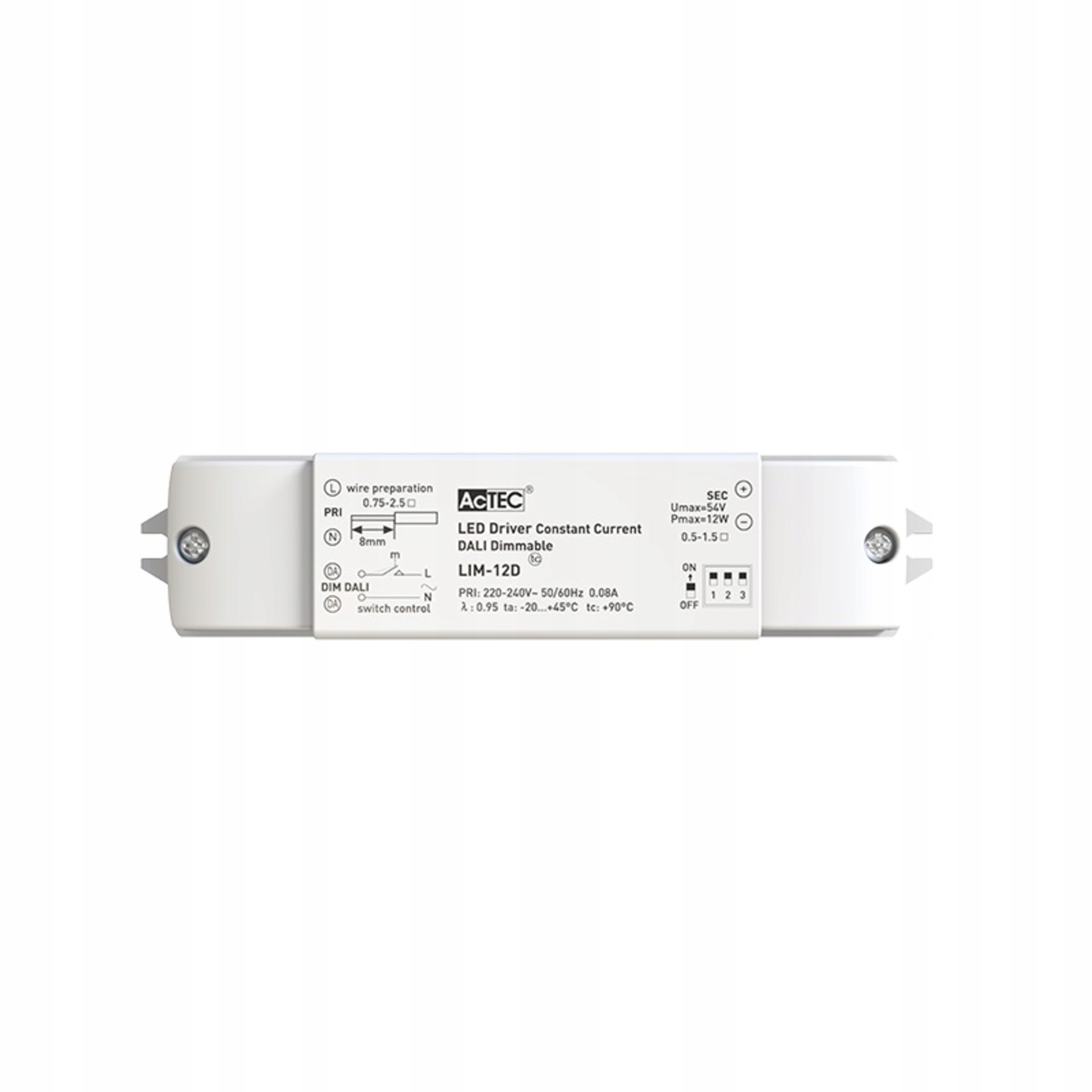 Led driver Ideal Lux 12W Dali 700mA IP20 kov Lika