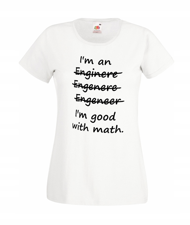 

L Koszulka Damska Inżynier Leniwiec Engineer