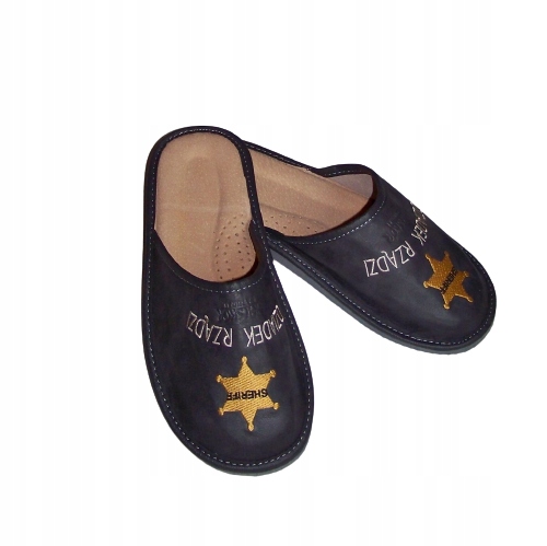 

Pantofle Skórzane Dziadek Rządzi 40-46