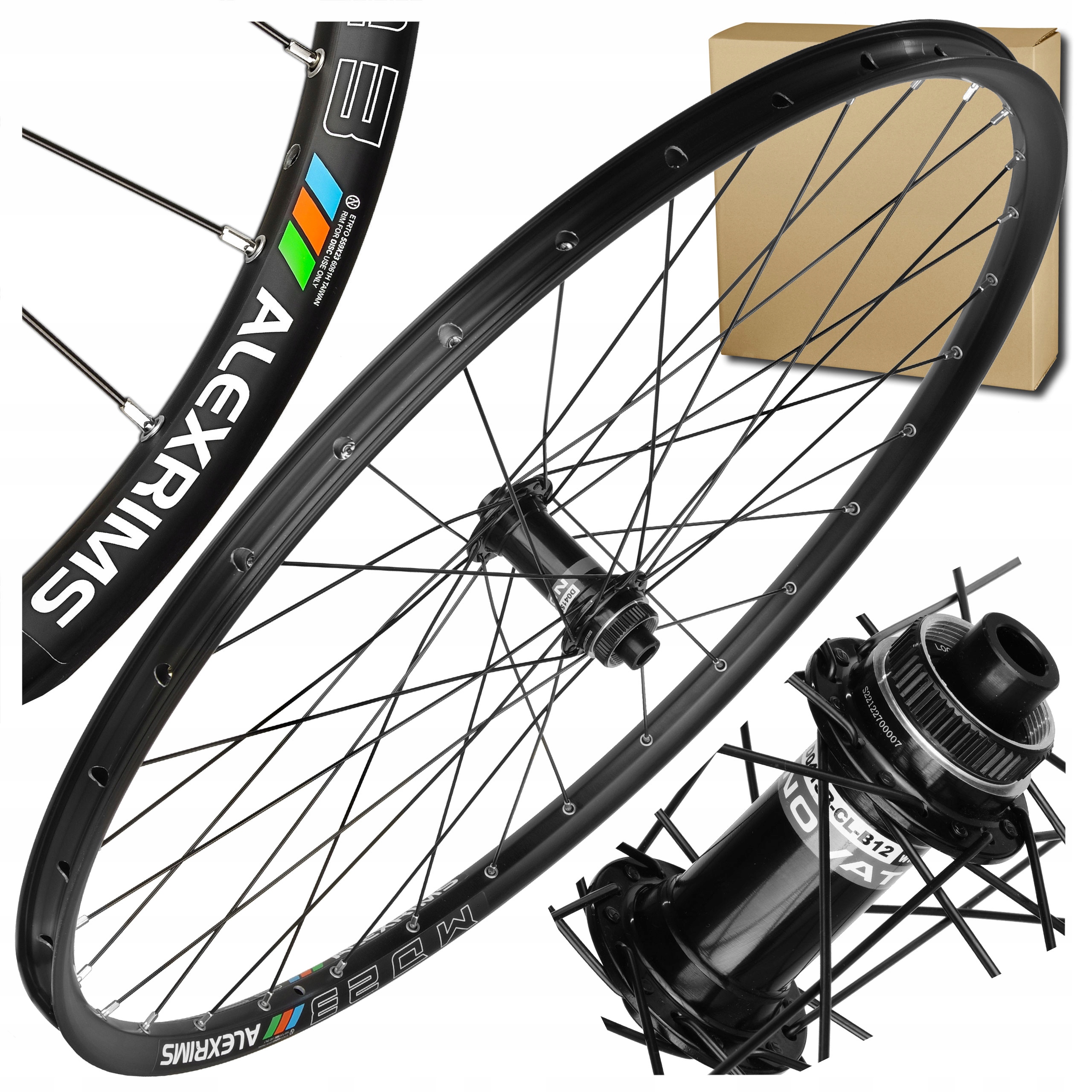 Koło Przód Alexrims 29'' 622x23 Novatec Centerlock Tubeless Boost 12x110 mm