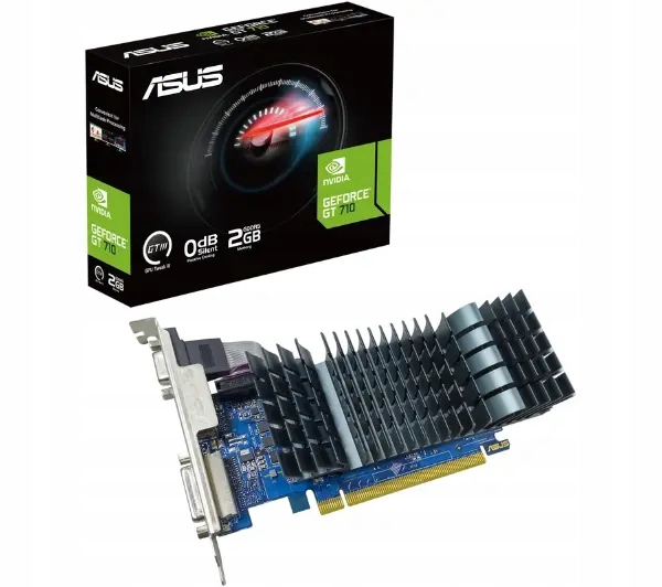 Karta graficzna GeForce Gt 710 2GB GDDR5 Evo 64 bit Dvi-d/dsub/hdmi Asus Gt