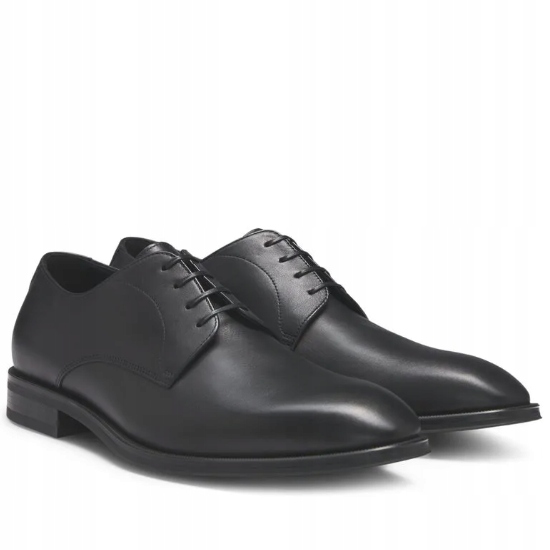 Boss Kožené boty typu derby s prošíváním R44 UK10 US11