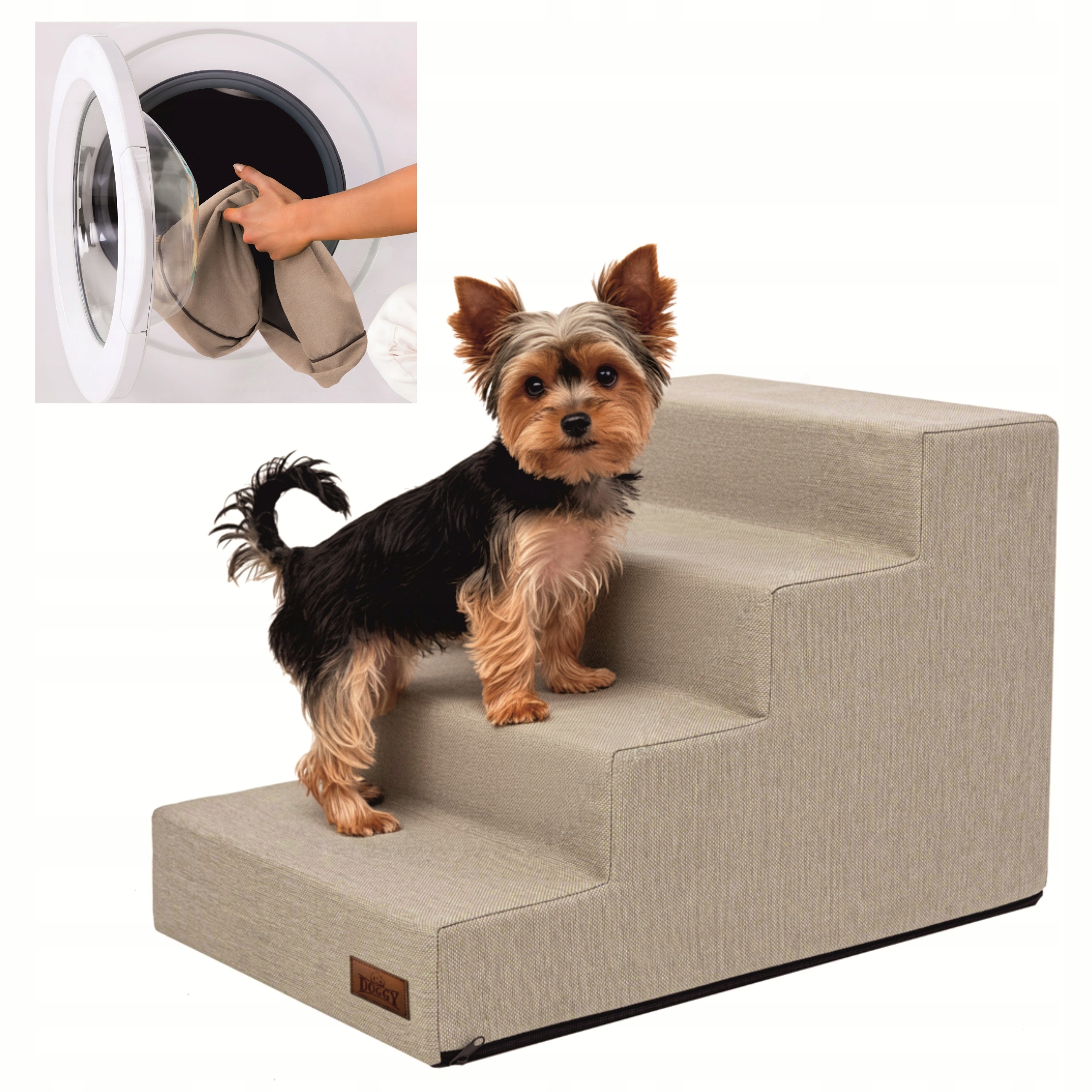 Schody dla psa, schodki dla psa lub kota Rampa Podest 4 stopnie, Duże 40 cm