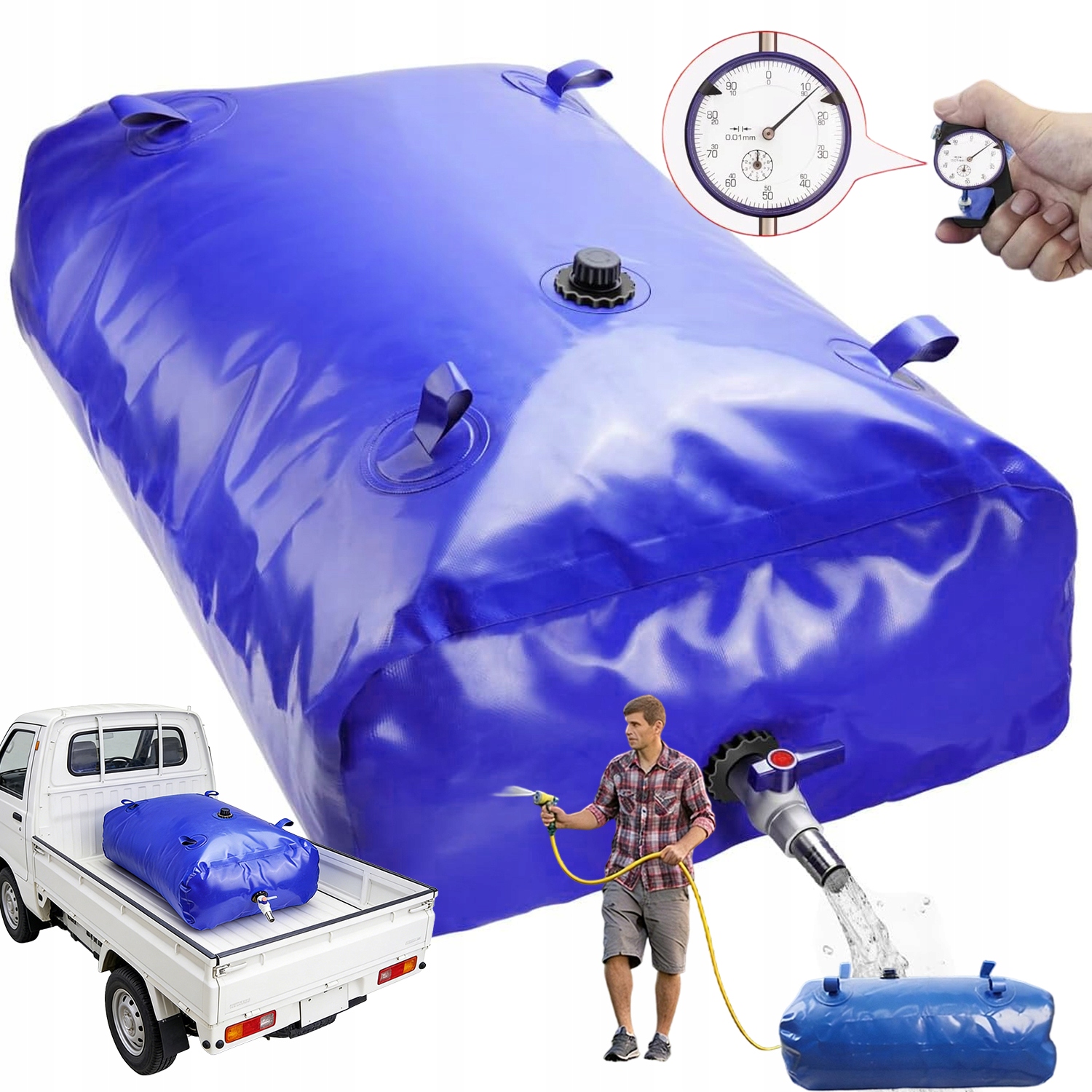 Nádoba Na Vodu, Nádrž Na Vodu 350 L Pro Kempování A Zemědělství