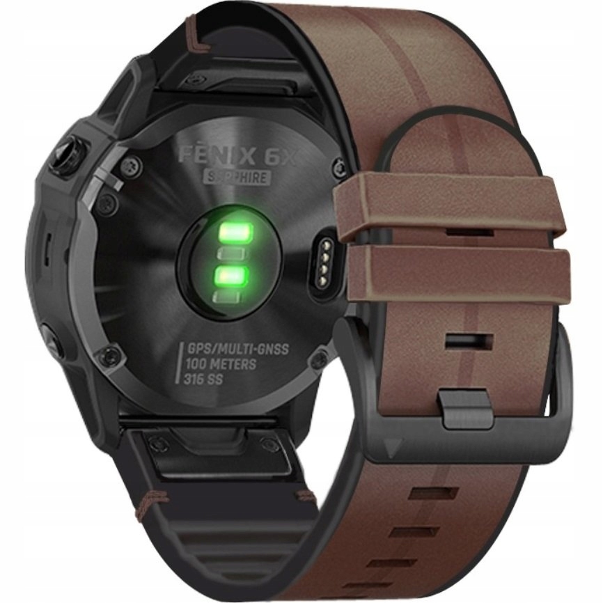 

Skórzany Pasek Do Garmin Fenix 5X/6X/7X/3 Hr