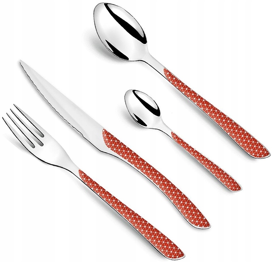 

Amefa 24 Modern Sztućce Zestaw 2284 Eclat Czerwone