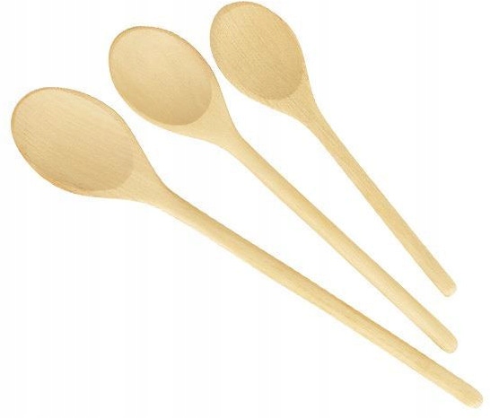 

3 Szt Łyżki Drewniane Owalne Eko Tescoma 18cm