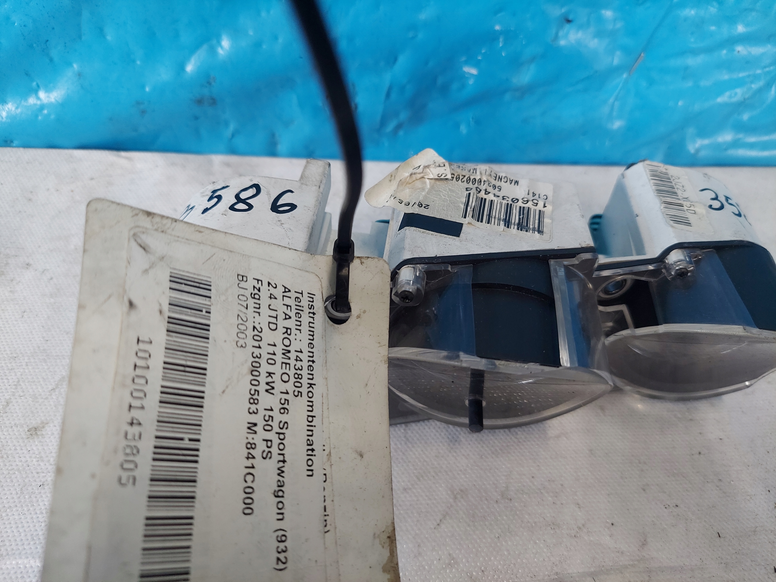 dials clock PEUGEOT 206 1.4 B 9645847280
